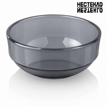 Салатник штабелируемый 300/400 мл, поликарбонат, дымчатый, ТМ "НЕСТЕКЛО"
