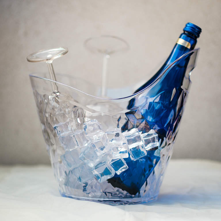 Ведро для шампанского и вина 28x25,5 см PRIZMA, поликарбонат, прозрачный