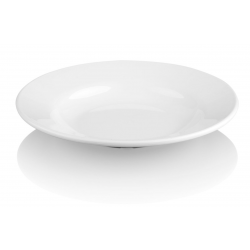 Тарелка глубокая 21 см, поликарбонат, белый