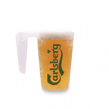 Бокал для пива 568 мл, полипропилен, прозрачный