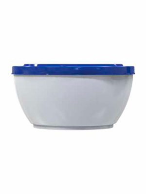 Салатник 300 мл  с крышкой, поликарбонат, белый